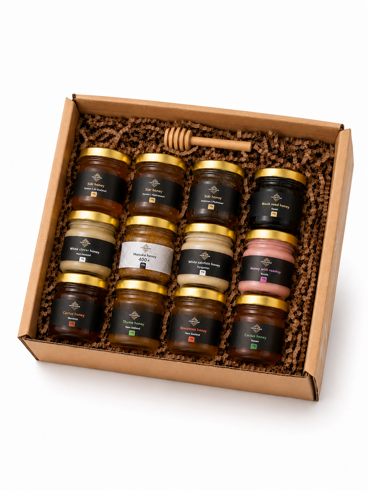 Discovery Box – 12 Sällsynta Honungssorter