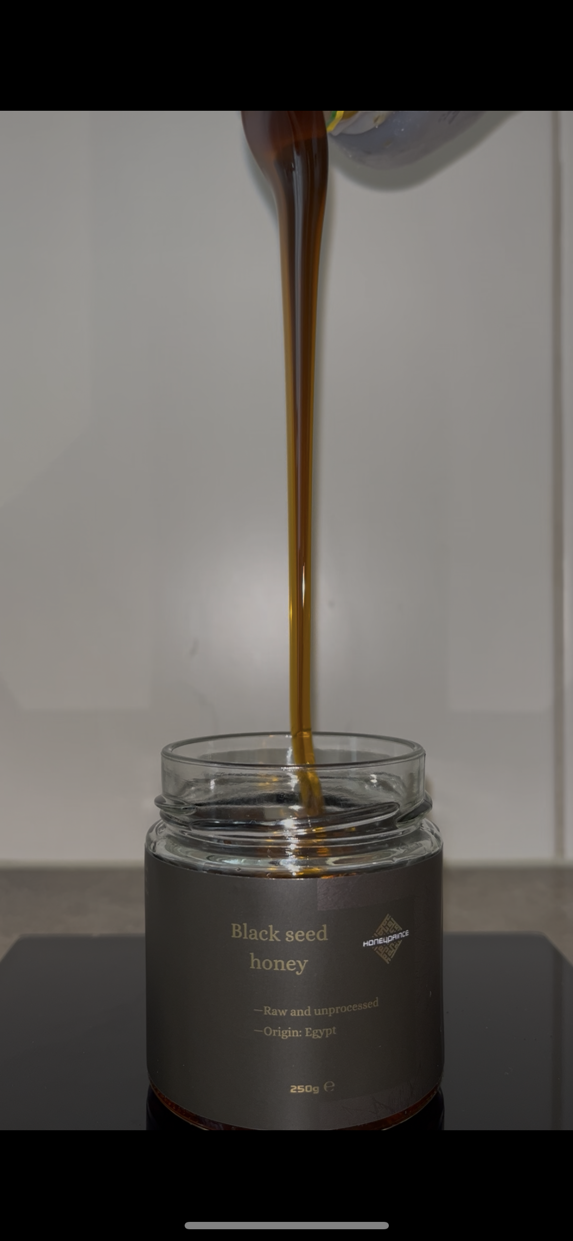 Honey with black cumin from Egypt