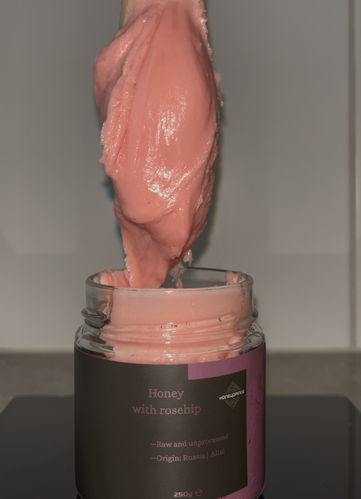 Pink honey from Siberia