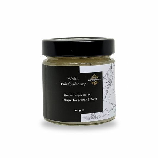 White honey from Kyrgyzstan