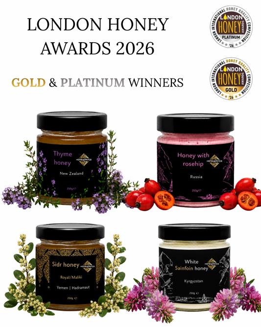 Honungar från världen - prisbelönta London Honey Awards